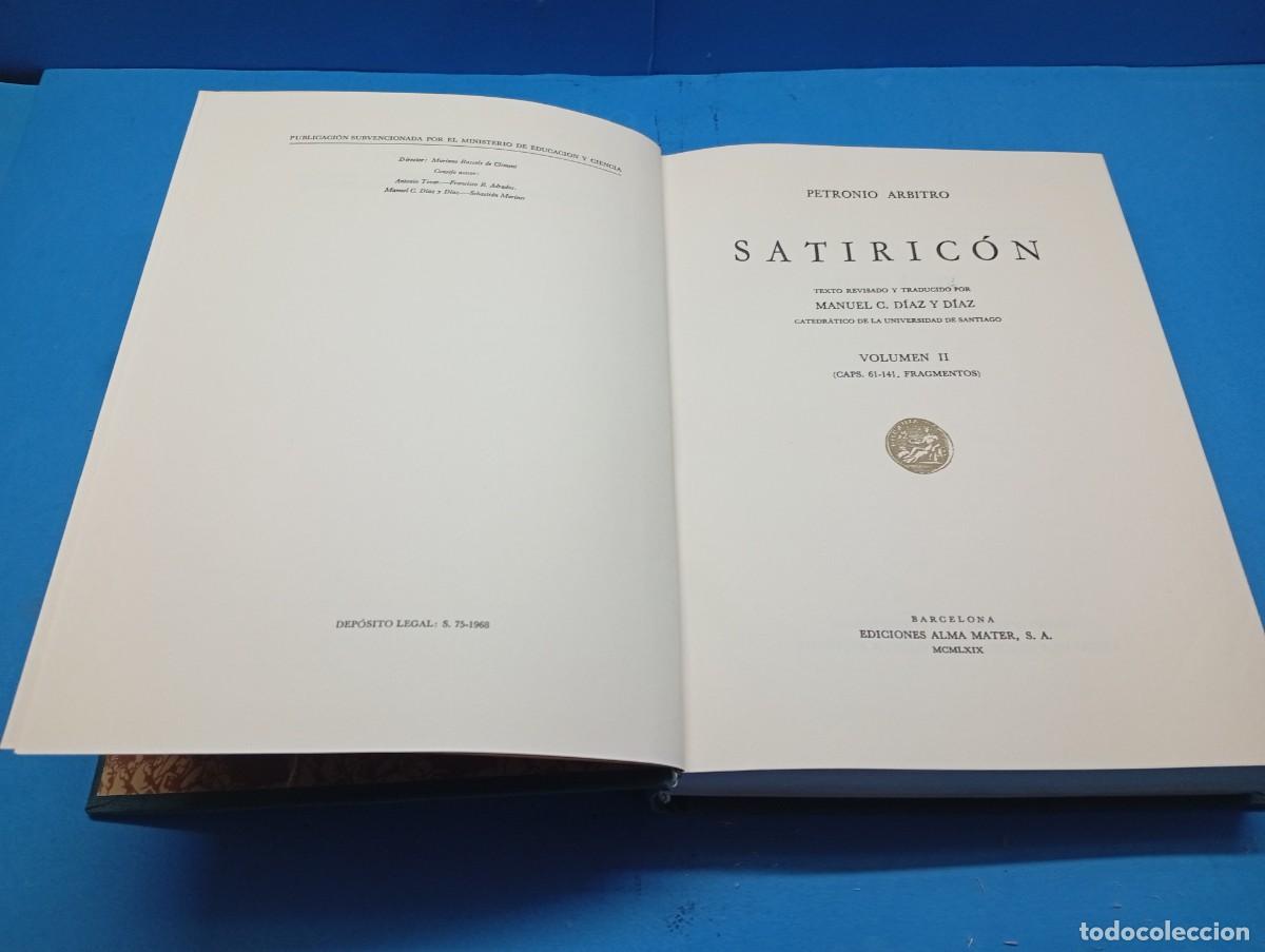 Libros de segunda mano: PETRONIO ARBITRO.-SATIRIC&Oacute;N 2 VOLUMENES. OBRA COMPLETA. - Foto 11