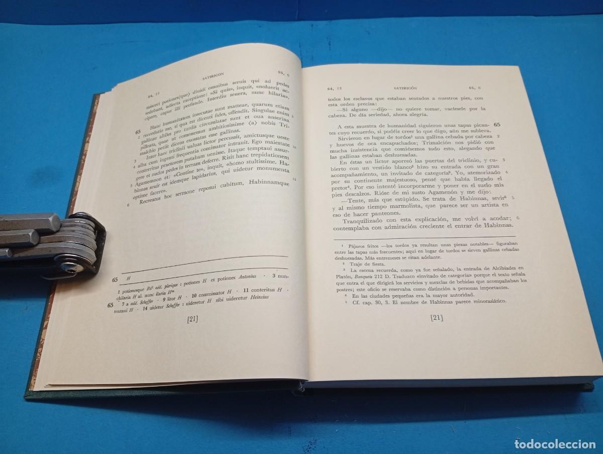 Libros de segunda mano: PETRONIO ARBITRO.-SATIRIC&Oacute;N 2 VOLUMENES. OBRA COMPLETA. - Foto 13