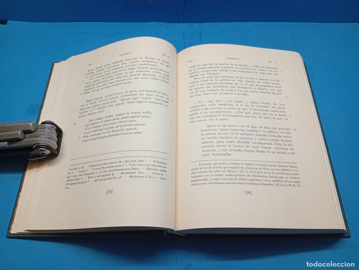 Libros de segunda mano: PETRONIO ARBITRO.-SATIRIC&Oacute;N 2 VOLUMENES. OBRA COMPLETA. - Foto 14