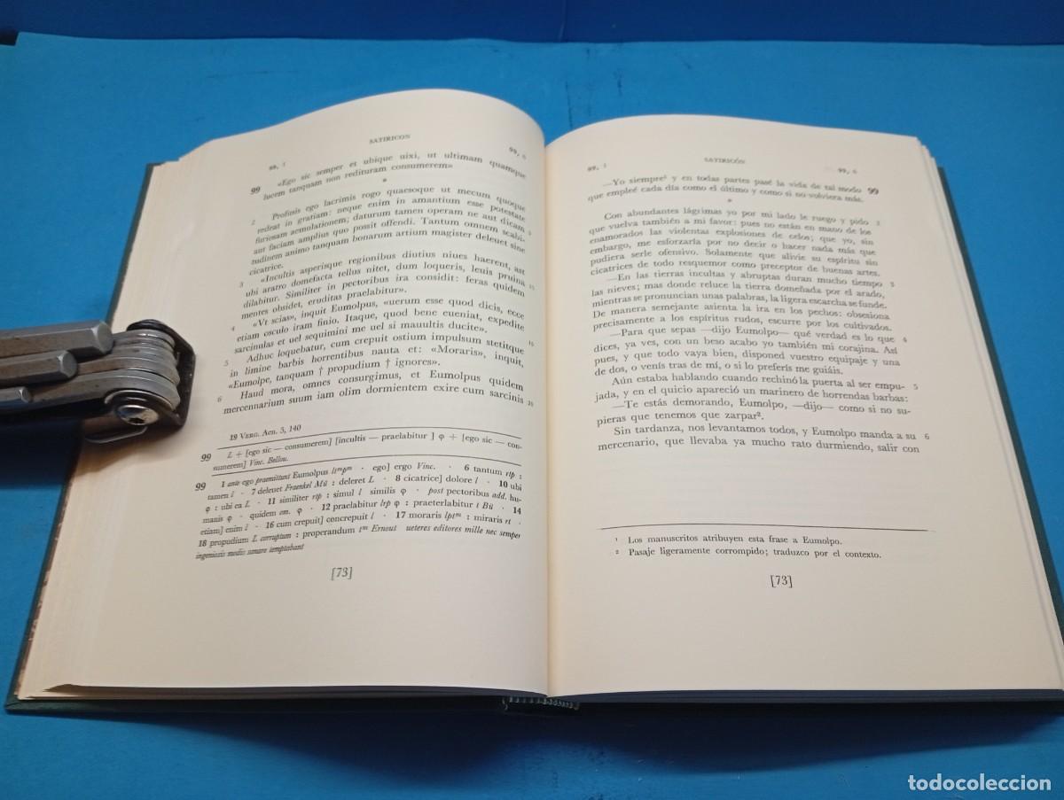 Libros de segunda mano: PETRONIO ARBITRO.-SATIRIC&Oacute;N 2 VOLUMENES. OBRA COMPLETA. - Foto 15