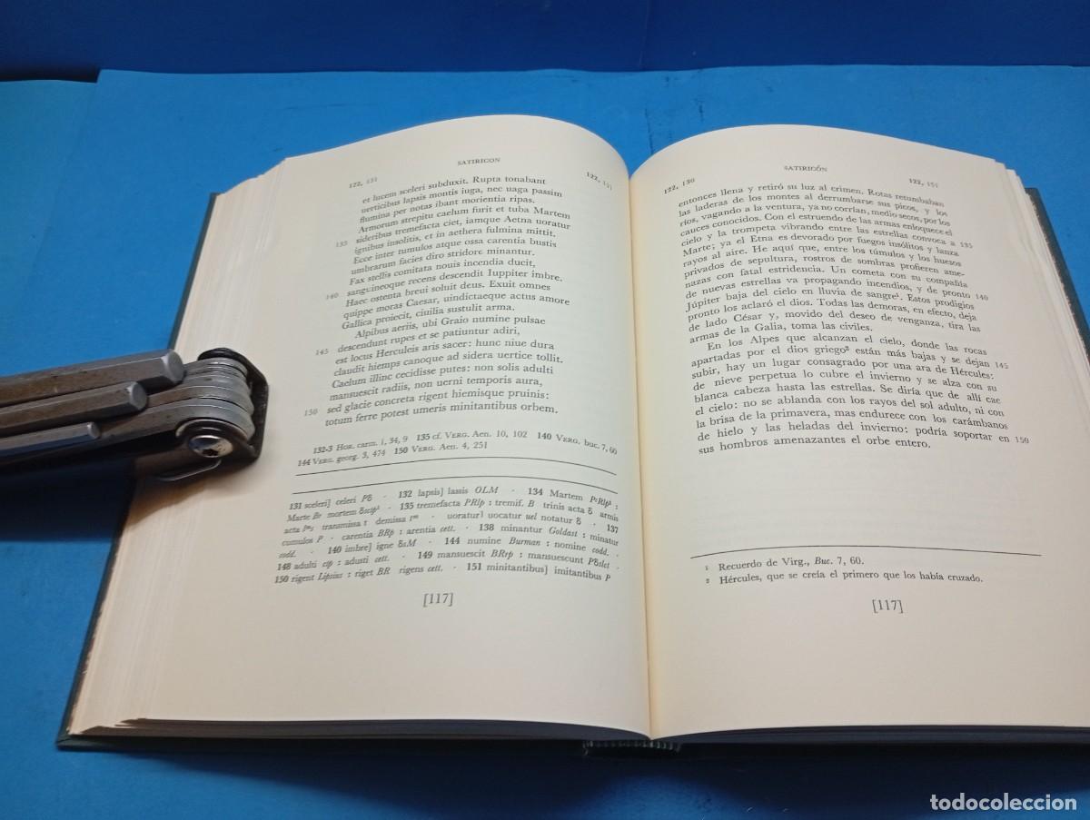 Libros de segunda mano: PETRONIO ARBITRO.-SATIRIC&Oacute;N 2 VOLUMENES. OBRA COMPLETA. - Foto 16