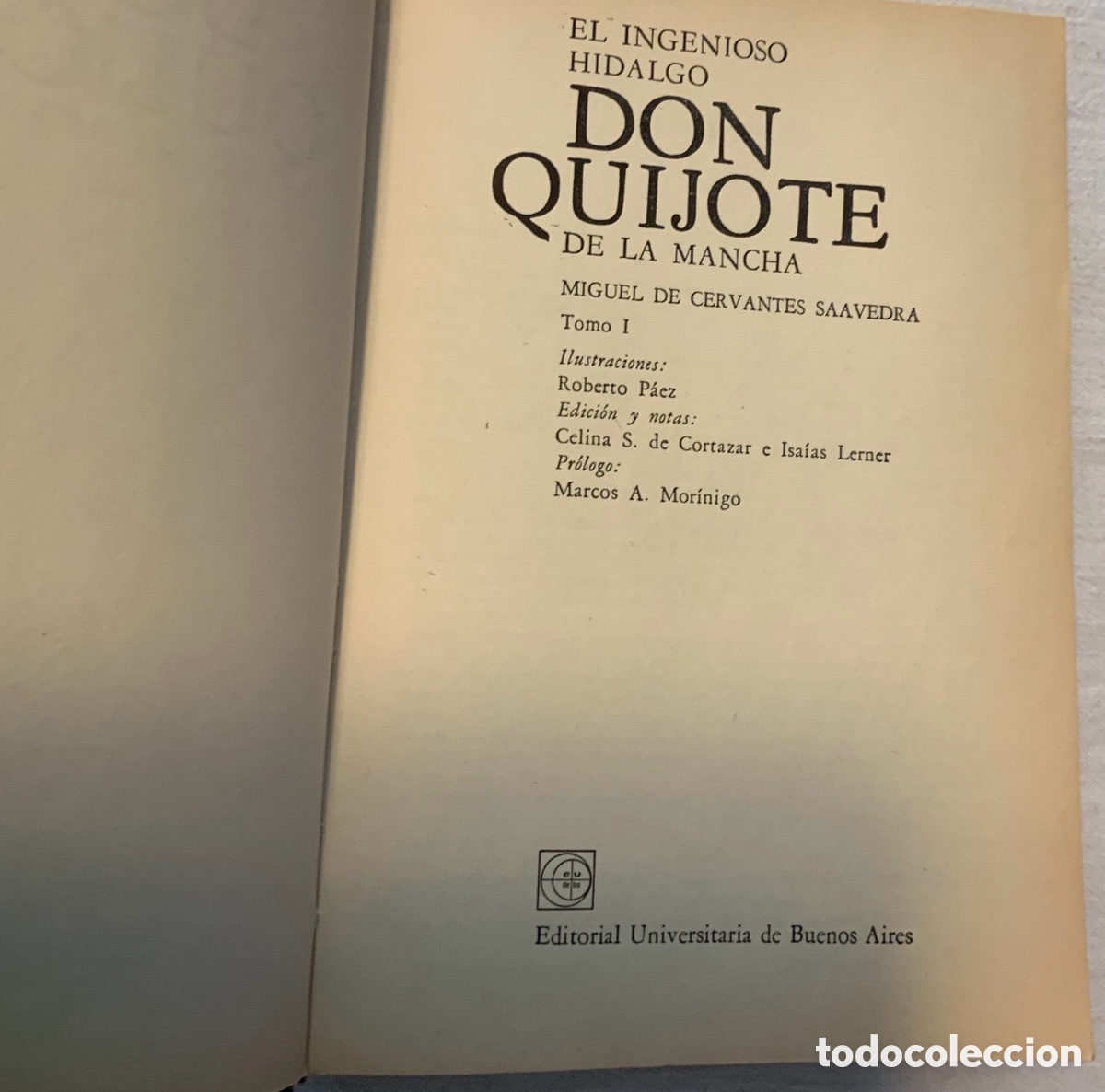 Libros de segunda mano: El ingenioso hidalgo Don Quijote de la Mancha. EUDEBA - Foto 4