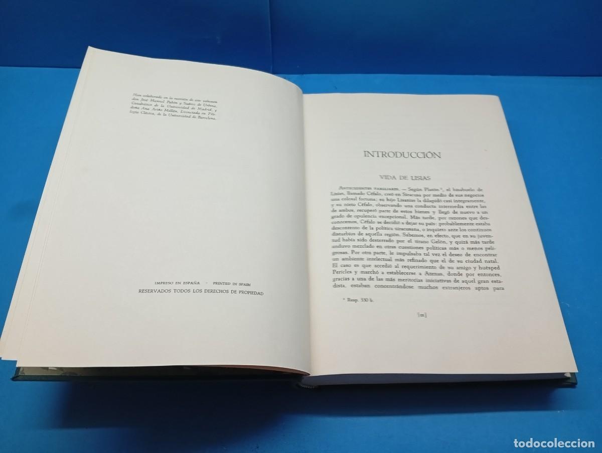 Libros de segunda mano: LISIAS.- DISCURSOS. 2 VOLUMENES. OBRA COMPLETA. - Foto 6