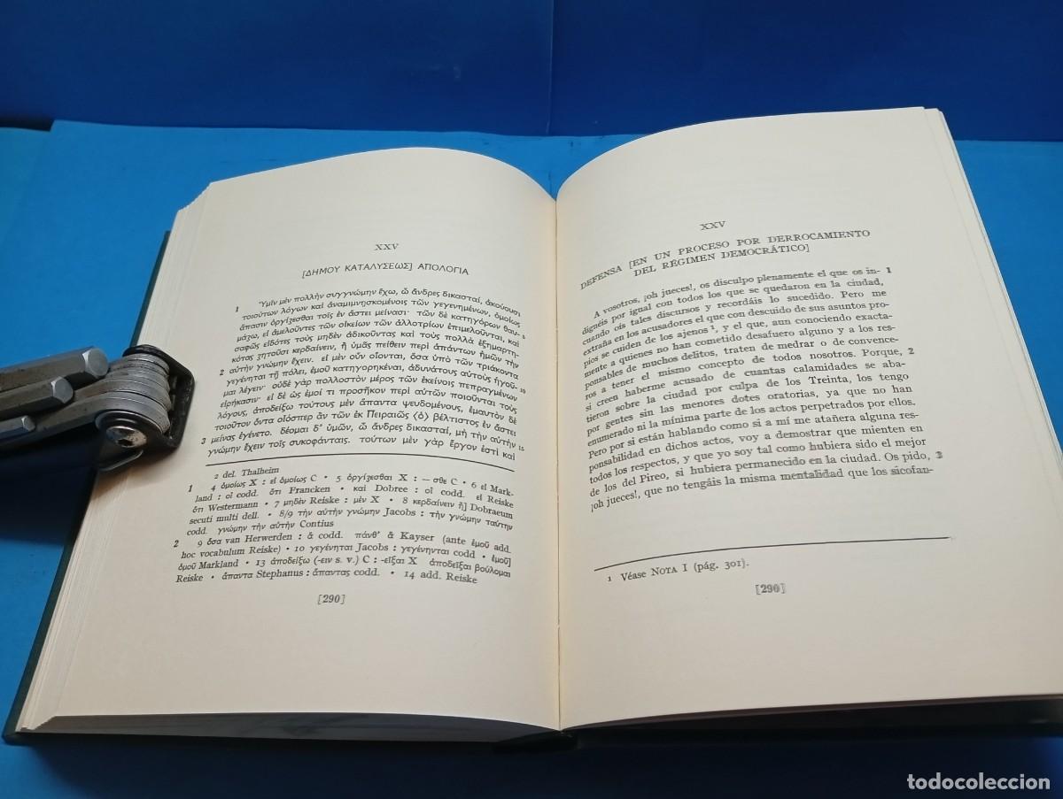 Libros de segunda mano: LISIAS.- DISCURSOS. 2 VOLUMENES. OBRA COMPLETA. - Foto 17