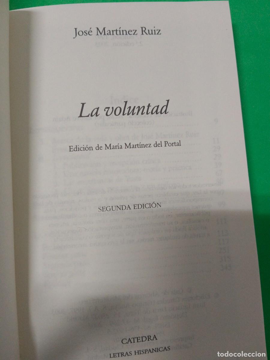 Libros de segunda mano: LA VOLUNTAD DE JOS&Eacute; MART&Iacute;NEZ RUIZ ( AZORIN) - Foto 5
