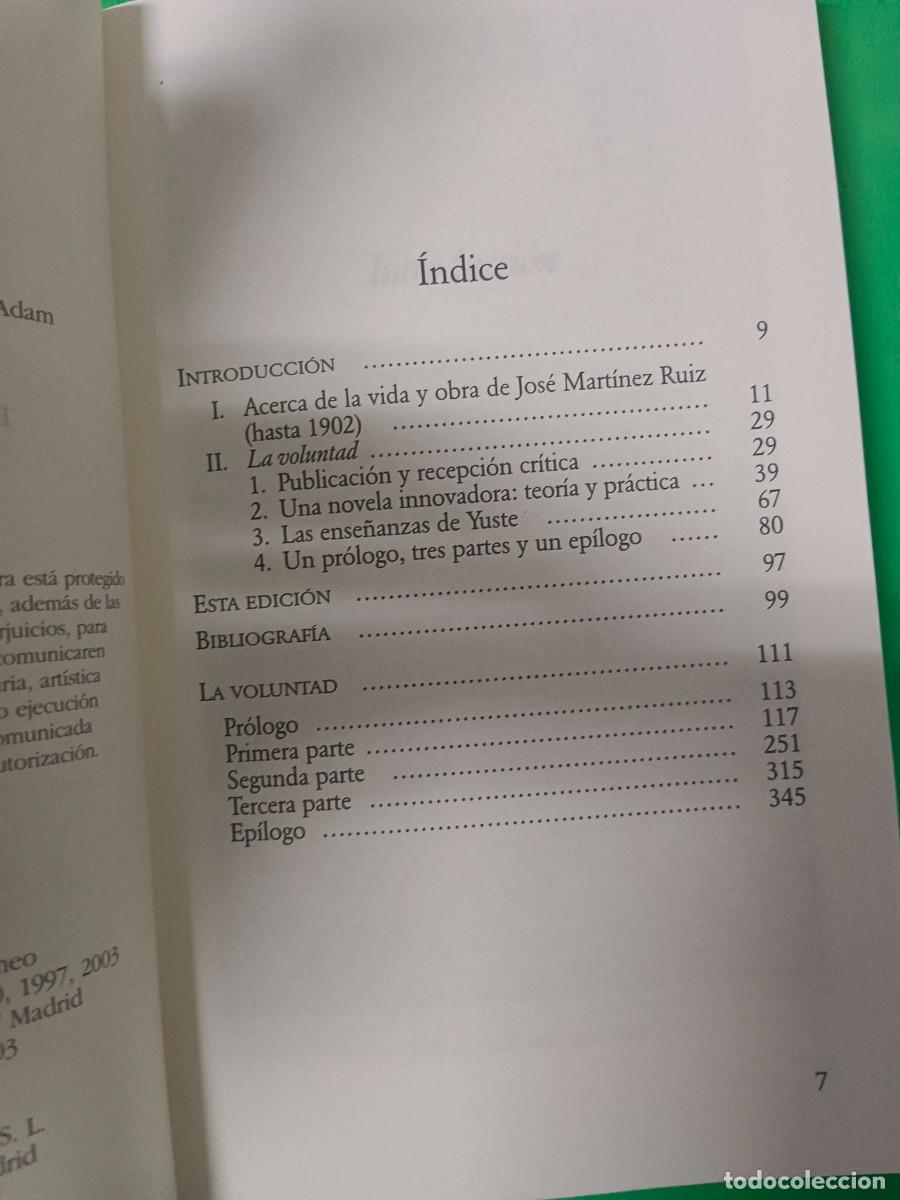 Libros de segunda mano: LA VOLUNTAD DE JOS&Eacute; MART&Iacute;NEZ RUIZ ( AZORIN) - Foto 6