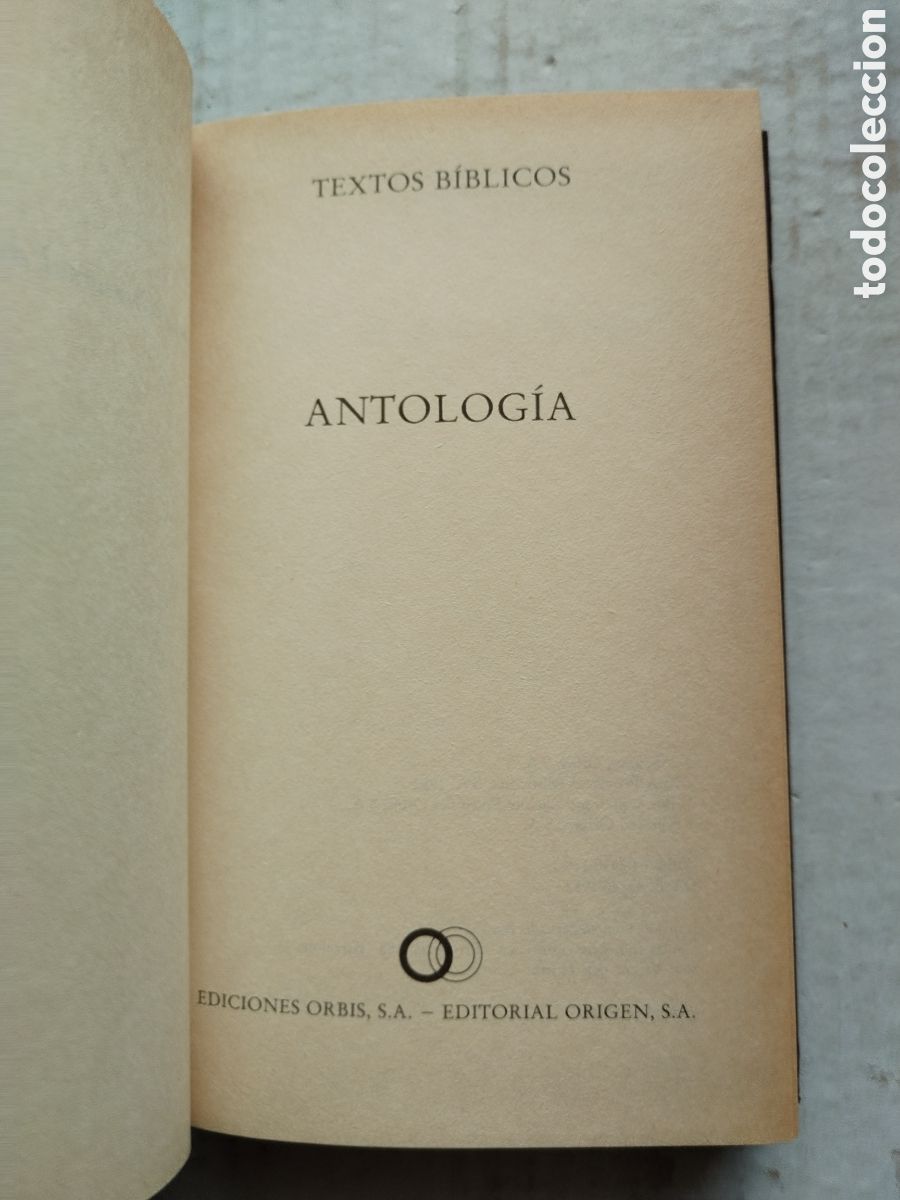 Libros de segunda mano: ANTOLOG&Iacute;A TEXTOS BIBLICOS - Foto 2
