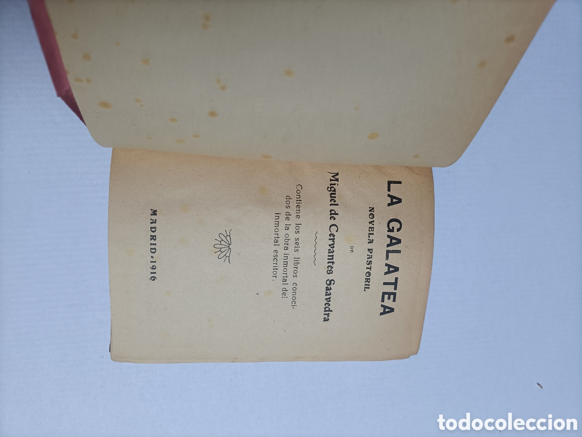 Libros de segunda mano: La Galatea. Novela pastoril Cervantes 1916 - Foto 7