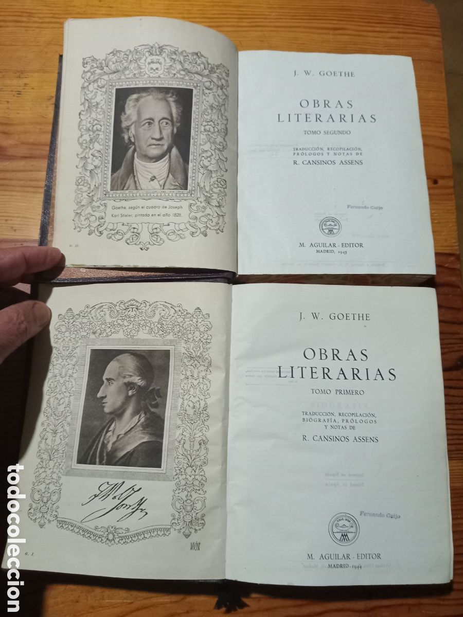 Libros de segunda mano: Goethe obras literarias 2 tomos Aguilar - Foto 5