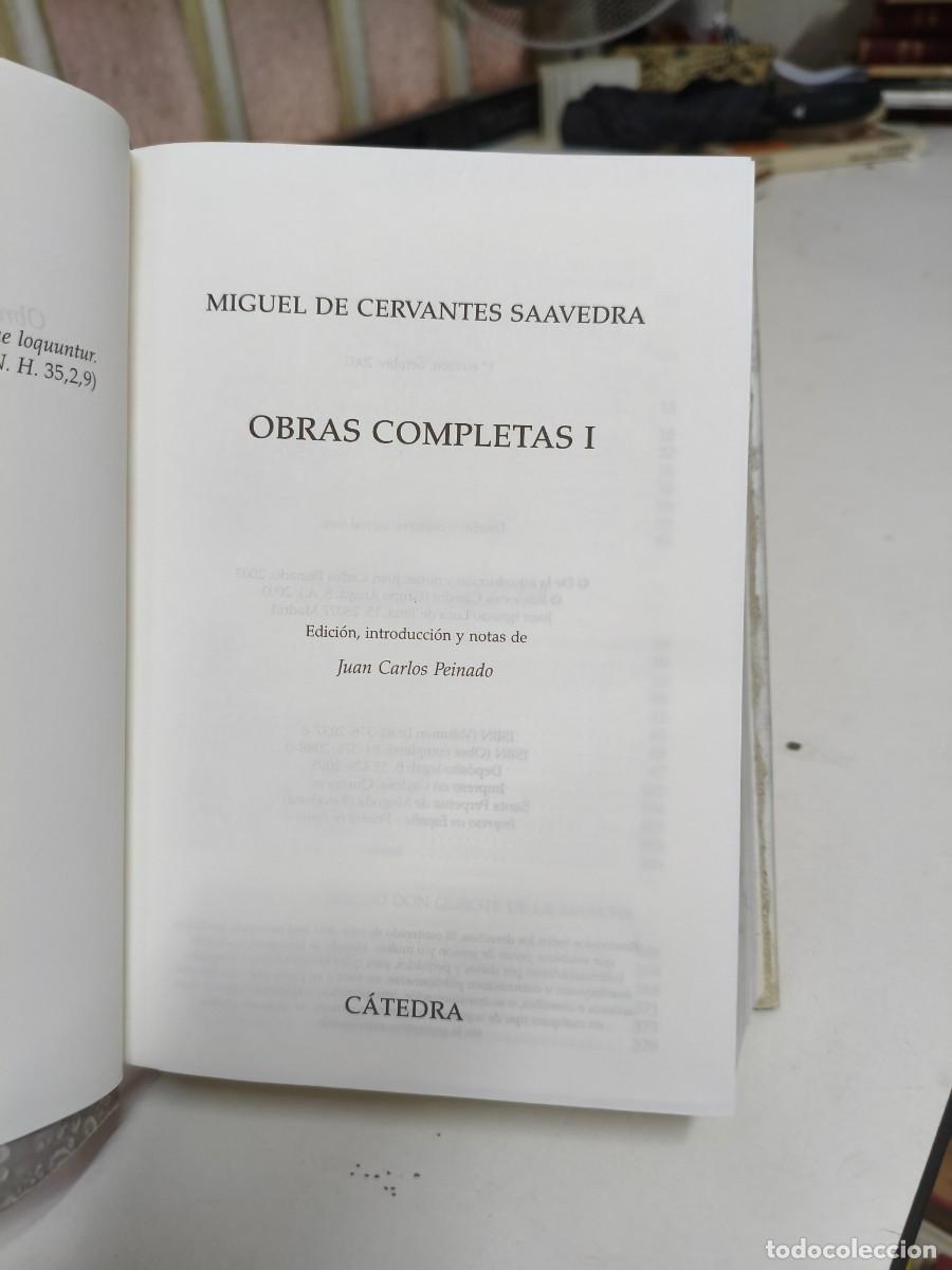 Libros de segunda mano: MIGUEL DE CERVANTES OBRAS COMPLETAS I C&Aacute;TEDRA - Foto 2