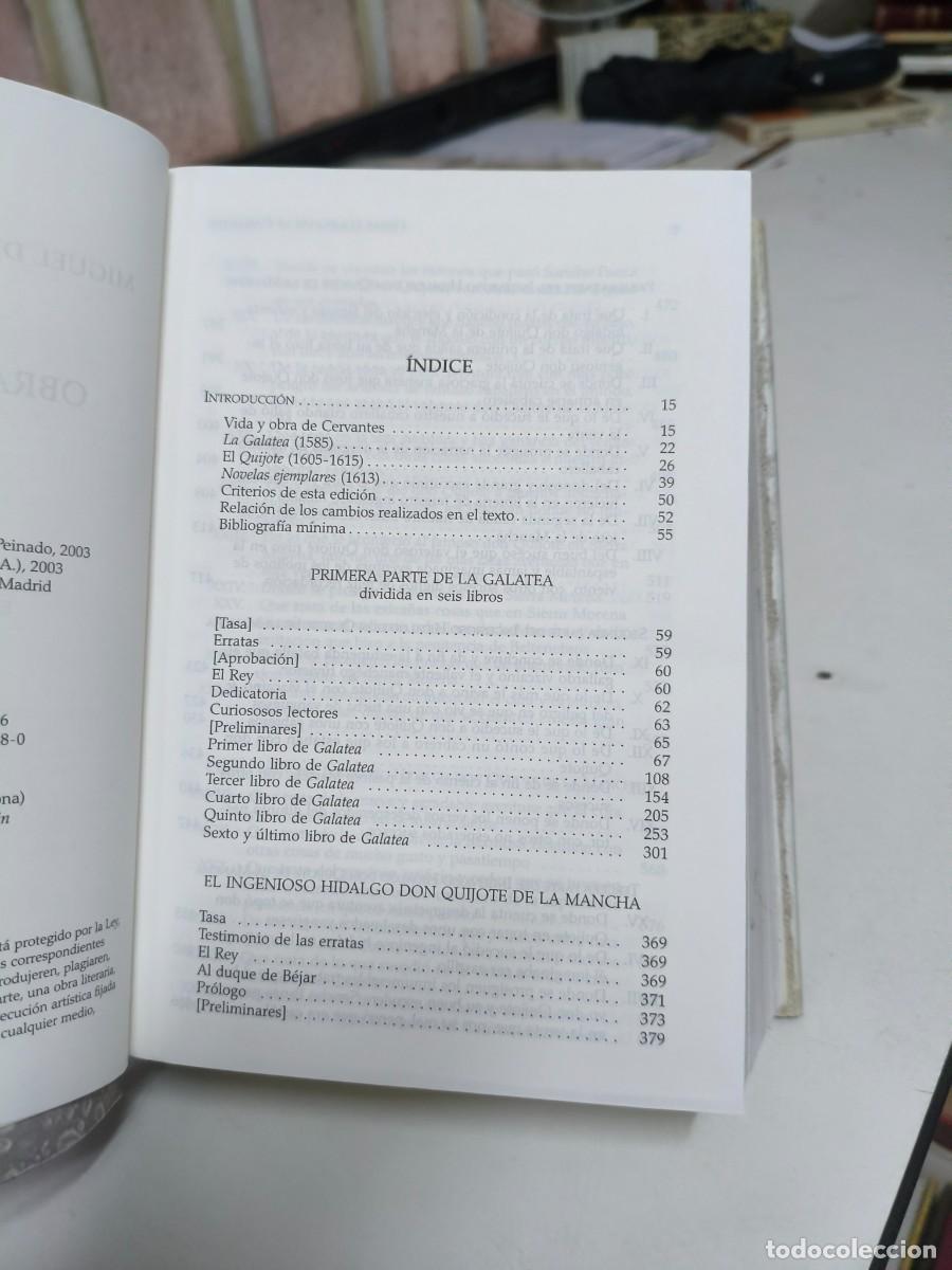 Libros de segunda mano: MIGUEL DE CERVANTES OBRAS COMPLETAS I C&Aacute;TEDRA - Foto 3