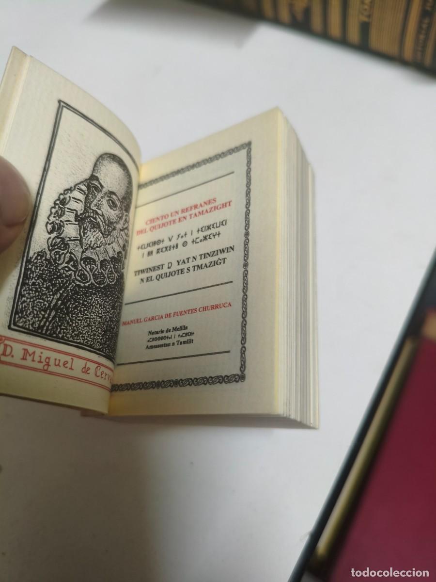 Libros de segunda mano: Ciento un refranes del Quijote en Tamazight, primera edici&oacute;n, 2005 MINI LIBRO - Foto 2