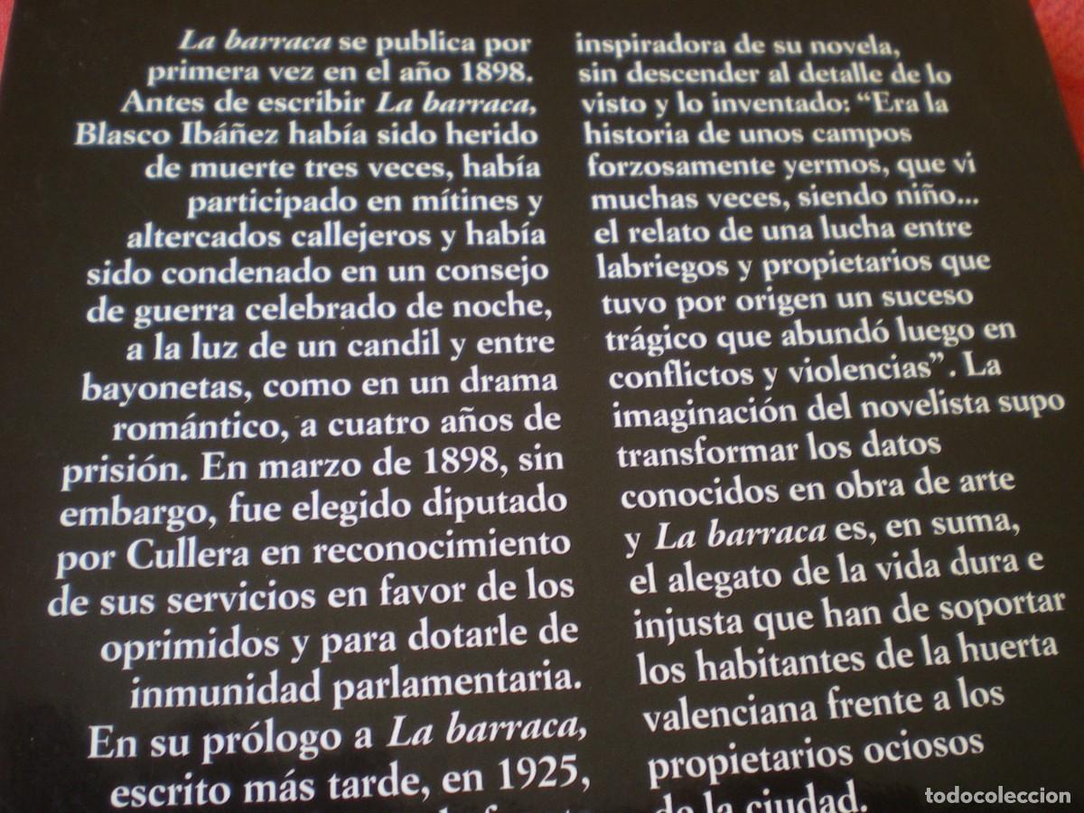 Libros de segunda mano: LA BARRACA. VICENTE BLASCO IB&Aacute;&Ntilde;EZ. C&Aacute;TEDRA LETRAS HISP&Aacute;NICAS. - Foto 5