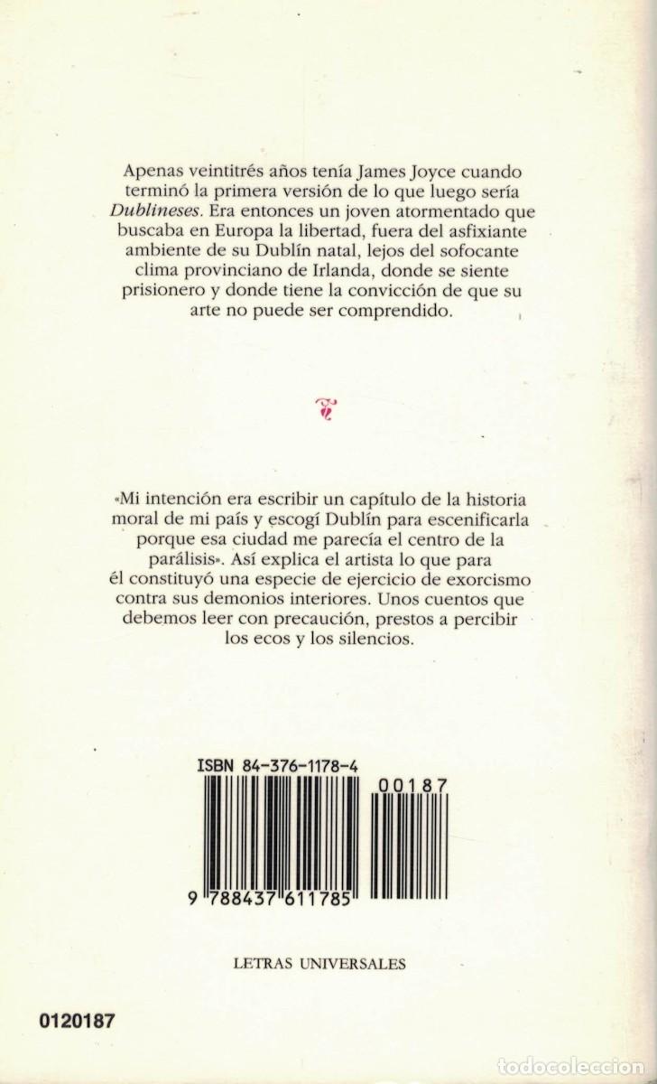Libros de segunda mano: James Joyce, Dublineses / C&aacute;tedra. Edici&oacute;n: Fernando Galv&aacute;n - Foto 2