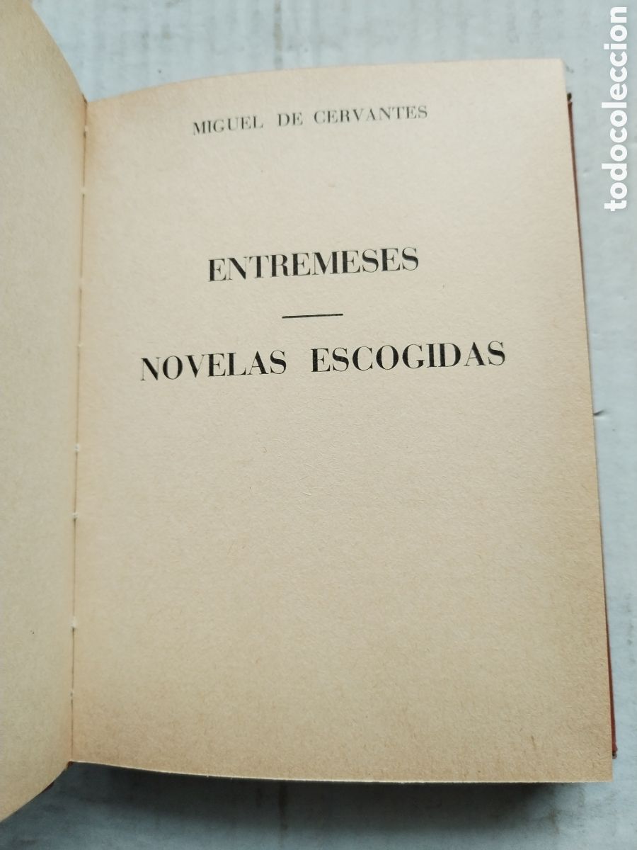 Libros de segunda mano: ENTREMESES-NOVELAS ESCOGIDAS/CERVANTES - Foto 2