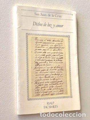 Libros de segunda mano: DICHOS DE LUZ Y AMOR - SAN JUAN DE LA CUZ - Foto 1