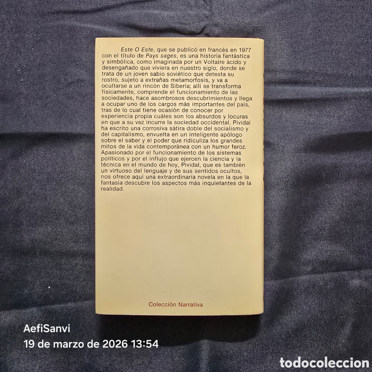 Libros de segunda mano: ESTE O ESTE (RAFA&Euml;L PIVIDAL) (PLANETA) - Foto 2