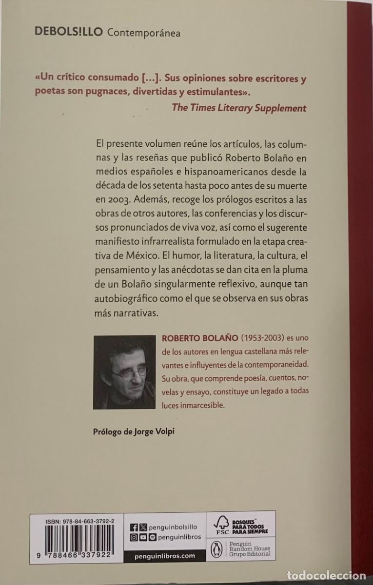 Libros de segunda mano: A LA INTERPERIE, ROBERTO BOLA&Ntilde;O, DEBOLS!LLO EDITORIAL - Foto 2