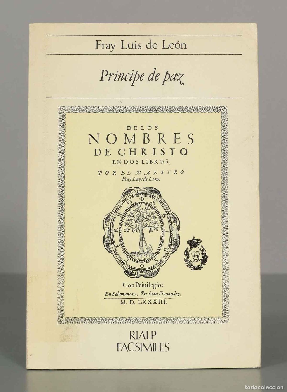 Libros de segunda mano: Fray Luis de Le&oacute;n. Principe de paz. - Foto 1