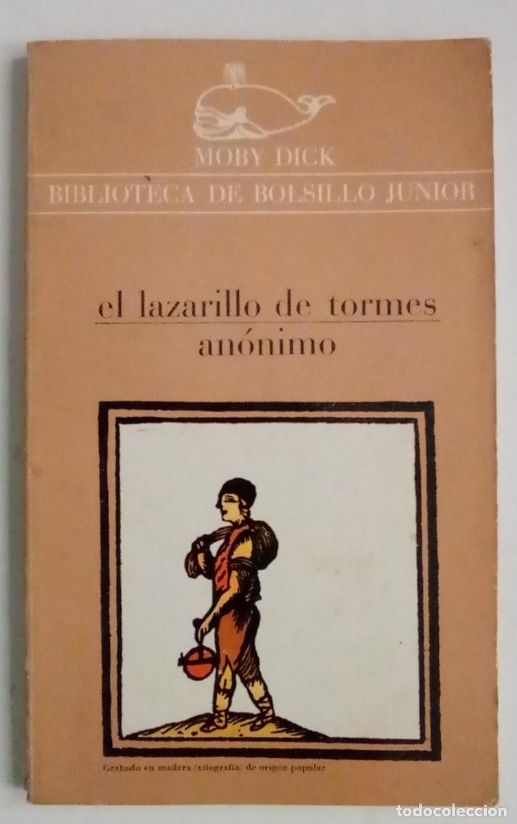 Libros de segunda mano: El lazarillo de Tormes / An&oacute;nimo. Biblioteca de Bolsillo Junior. Moby Dick - Foto 1