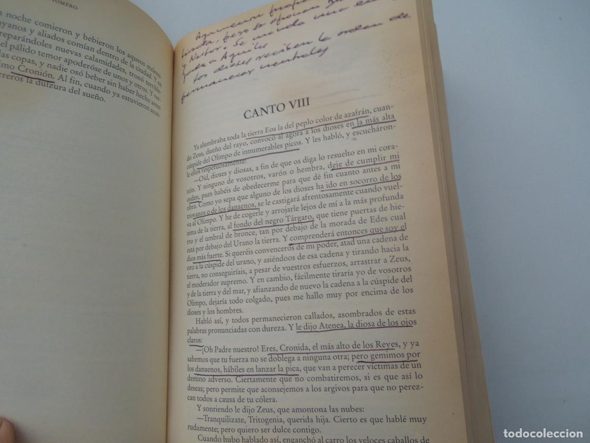 Libros de segunda mano: HOMERO OBRAS SELECTAS LA ILIADA LA ODISEA - EDIMAT LIBROS 2000. - Foto 7