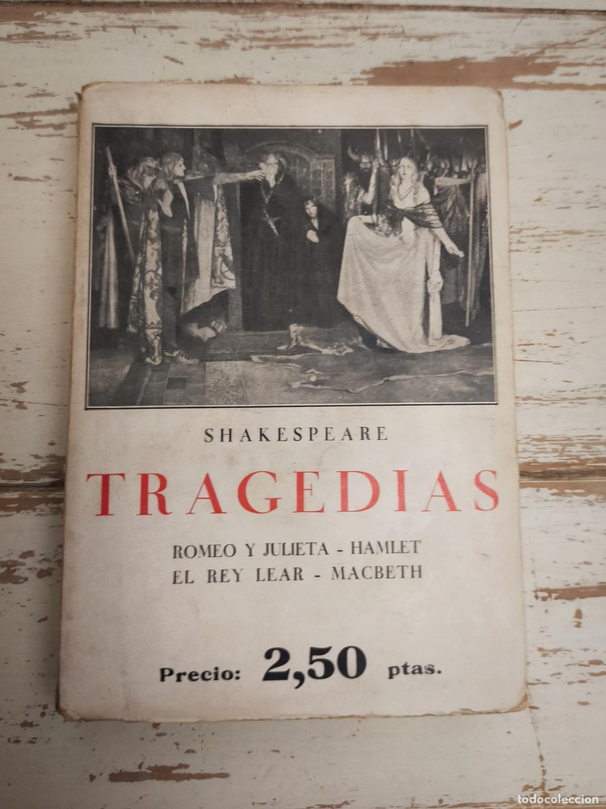Libros de segunda mano: TRAGEDIAS - SHAKESPEARE - Foto 1