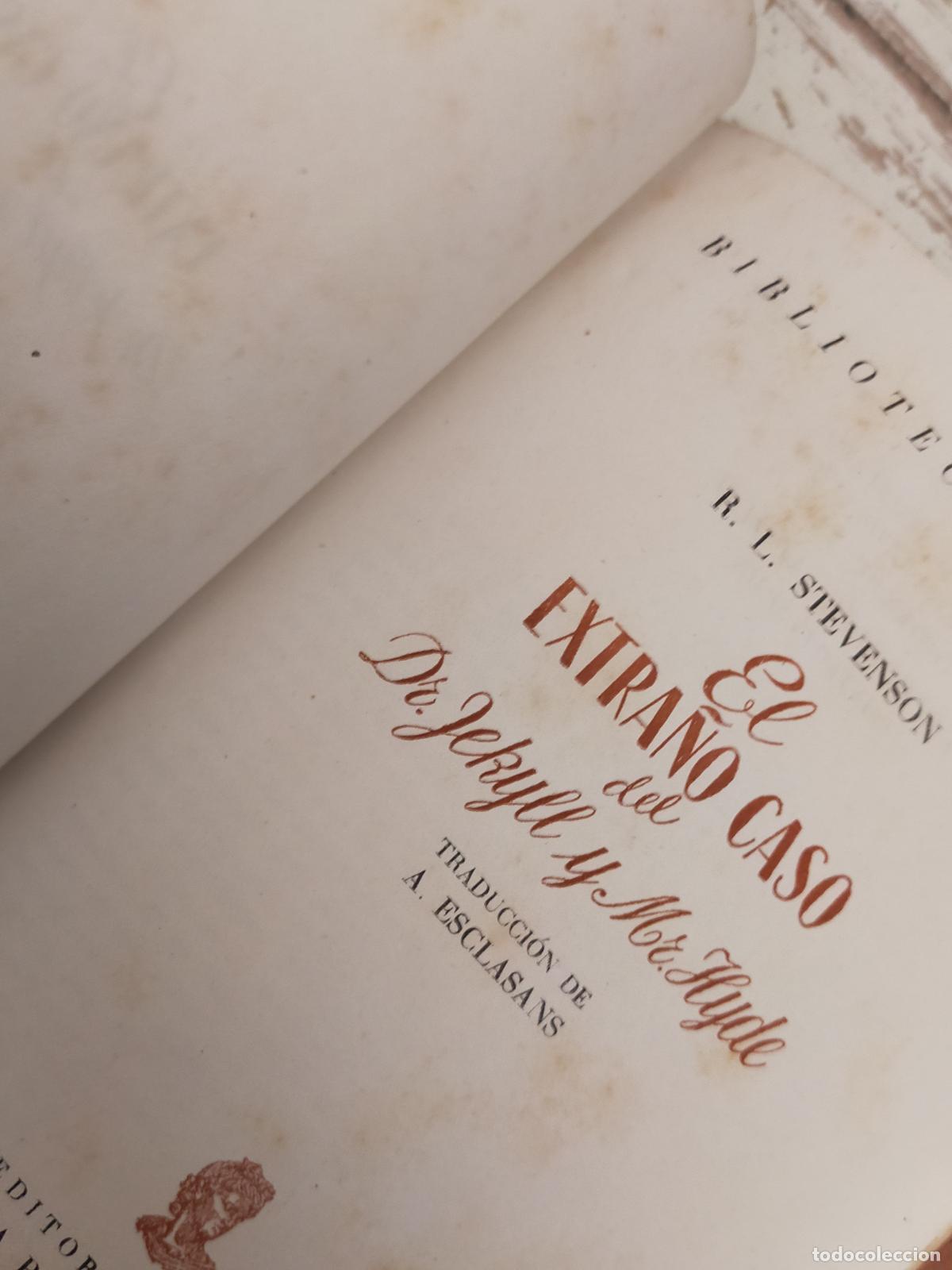 Libros de segunda mano: EL EXTRA&Ntilde;O CASO DEL DR. JEKYLL Y MR. HYDE - EDITORIAL APOLO - 1943 - Foto 3
