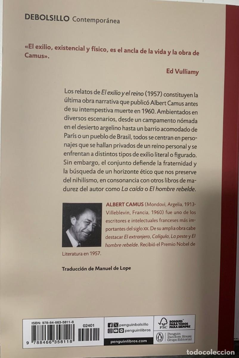Libros de segunda mano: EL EXILIO Y EL REINO, ALBERT CAMUS, DEBOLS!LLO EDITORIAL - Foto 2