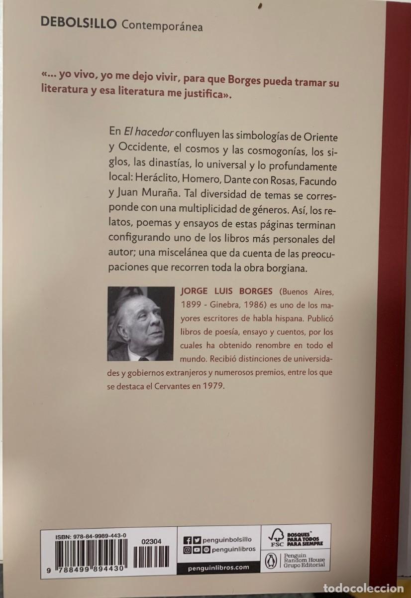Libros de segunda mano: EL HACEDOR, JORGE LUIS BORGES, DEBOLS!LLO EDITORIAL - Foto 2