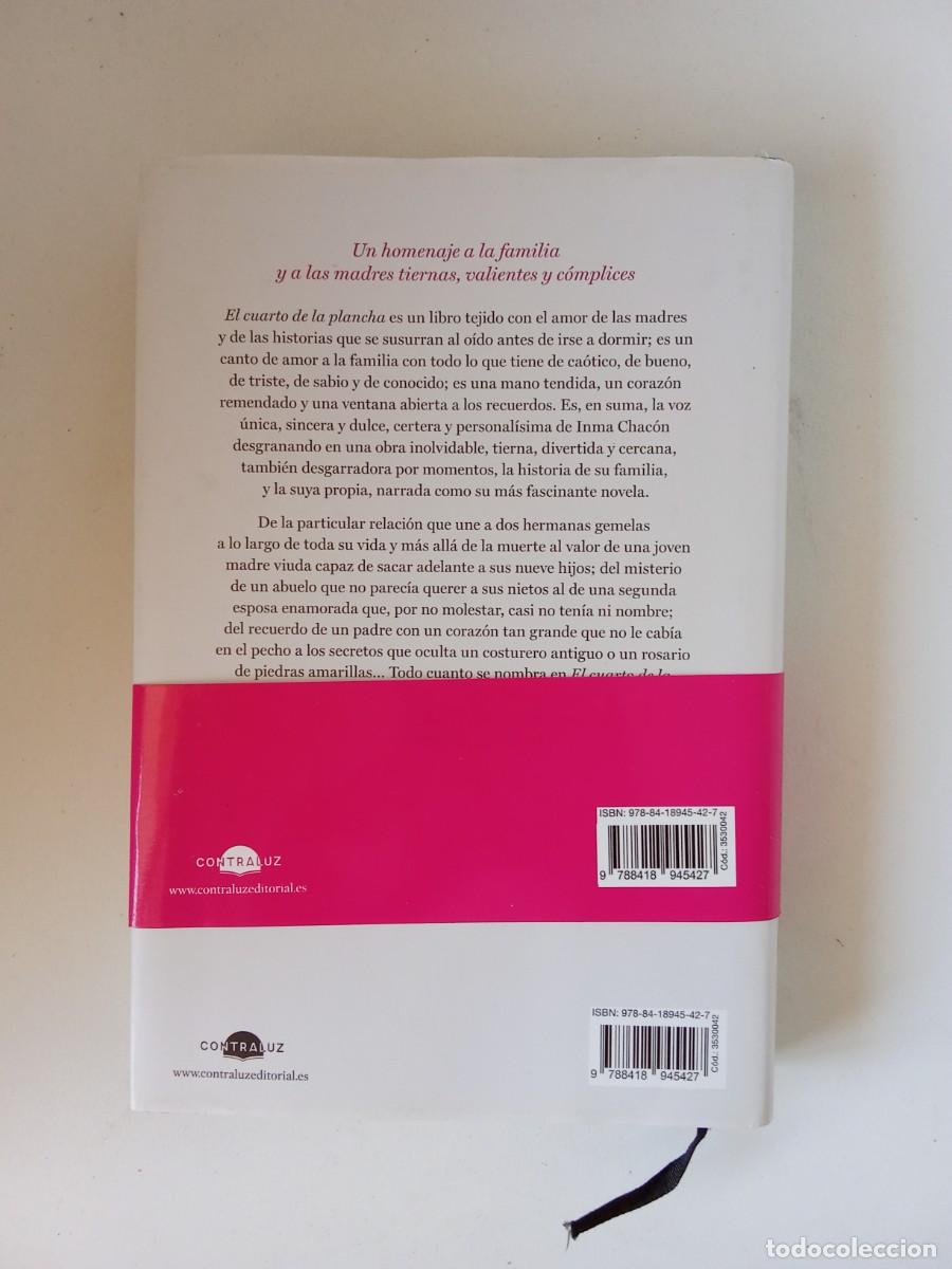 Libros de segunda mano: Inma Chac&oacute;n. El cuarto de la plancha - Foto 3