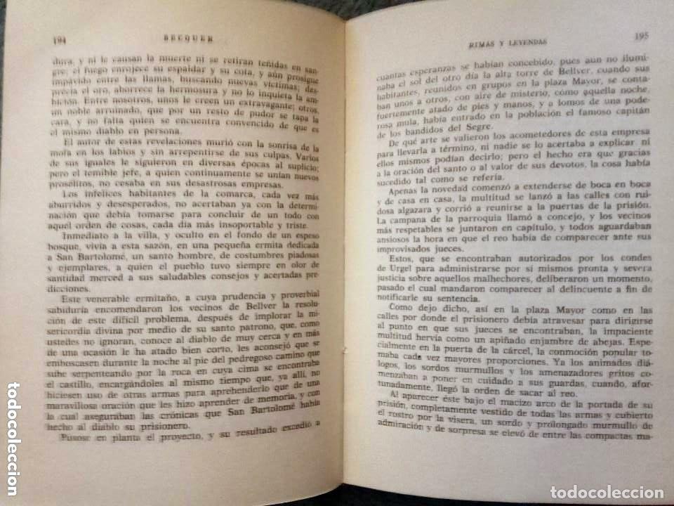 Libros de segunda mano: RIMAS Y LEYENDAS. BECQUER. 1973 - Foto 3