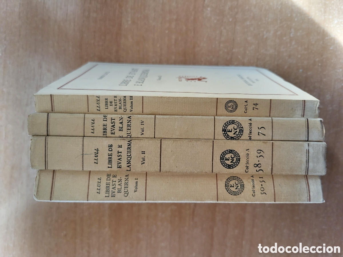 Libros de segunda mano: Llibre dEvast e Blanquerna - Ramin Llull -ENC 4 volums (1981). Com nous - Foto 3