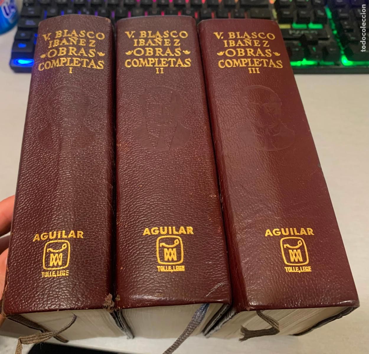 Libros de segunda mano: VICENTE BLASCO IB&Aacute;&Ntilde;EZ / OBRAS COMPLETAS 3 TOMOS / AGUILAR 8&ordf; EDICI&Oacute;N 1969-1967