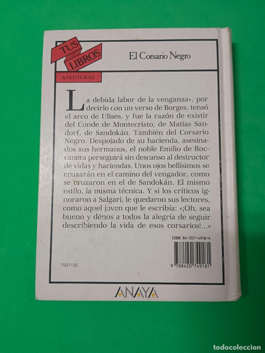 Libros de segunda mano: EL CORSARIO NEGRO. SALGARI - Foto 3