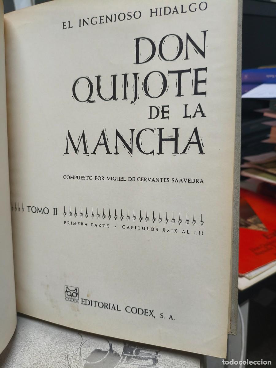 Libros de segunda mano: El ingenioso hidalgo Don Quijote de La Mancha (4 vols.). Editorial CODEX (1995) - Foto 2