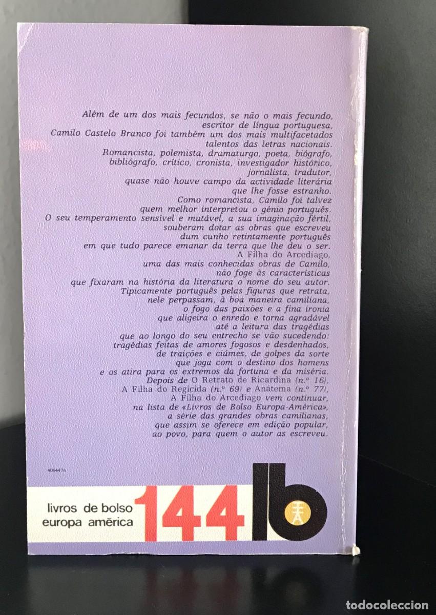 Libros de segunda mano: A Filha do Arcediago de Camilo Castelo Branco - Foto 2