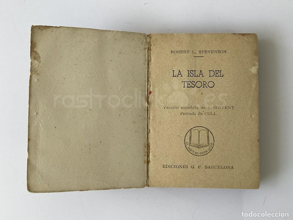 Libros de segunda mano: Mini libro La isla del Tesoro - Enciclopedia Pulga &ndash; Ediciones G.P - Foto 4