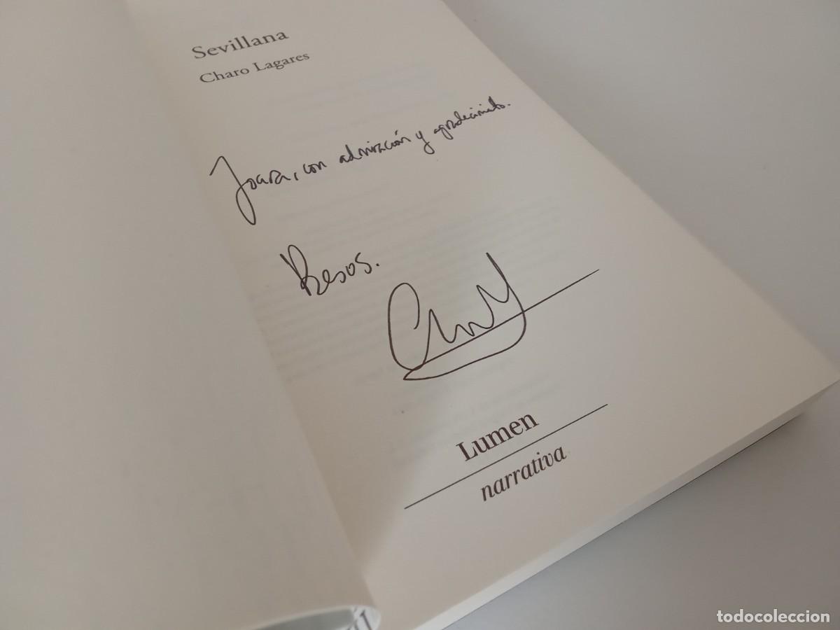 Libros de segunda mano: Charo Lagares. Sevillana. Dedicatoria de la autora - Foto 4