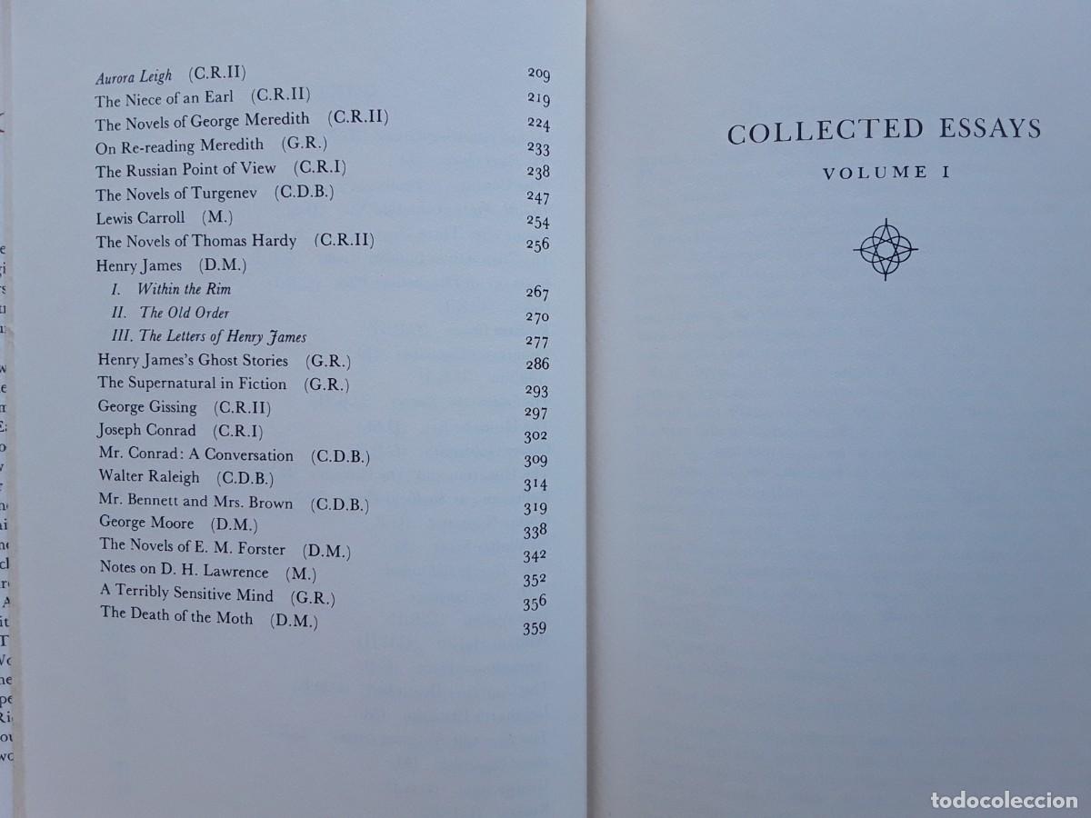 Libros de segunda mano: VIRGINIA WOLF. COLLECTED ESSAYS. ENSAYOS COMPLETOS. DOS TOMOS. - Foto 5