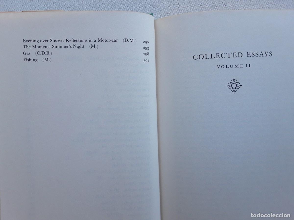 Libros de segunda mano: VIRGINIA WOLF. COLLECTED ESSAYS. ENSAYOS COMPLETOS. DOS TOMOS. - Foto 6