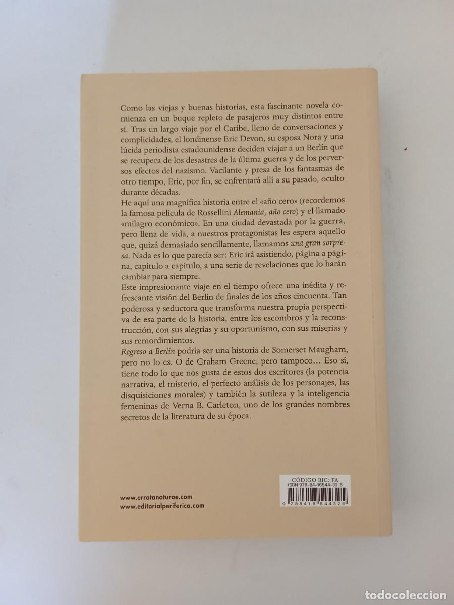 Libros de segunda mano: Verna B. Carleton. Regreso a Berl&iacute;n - Foto 3