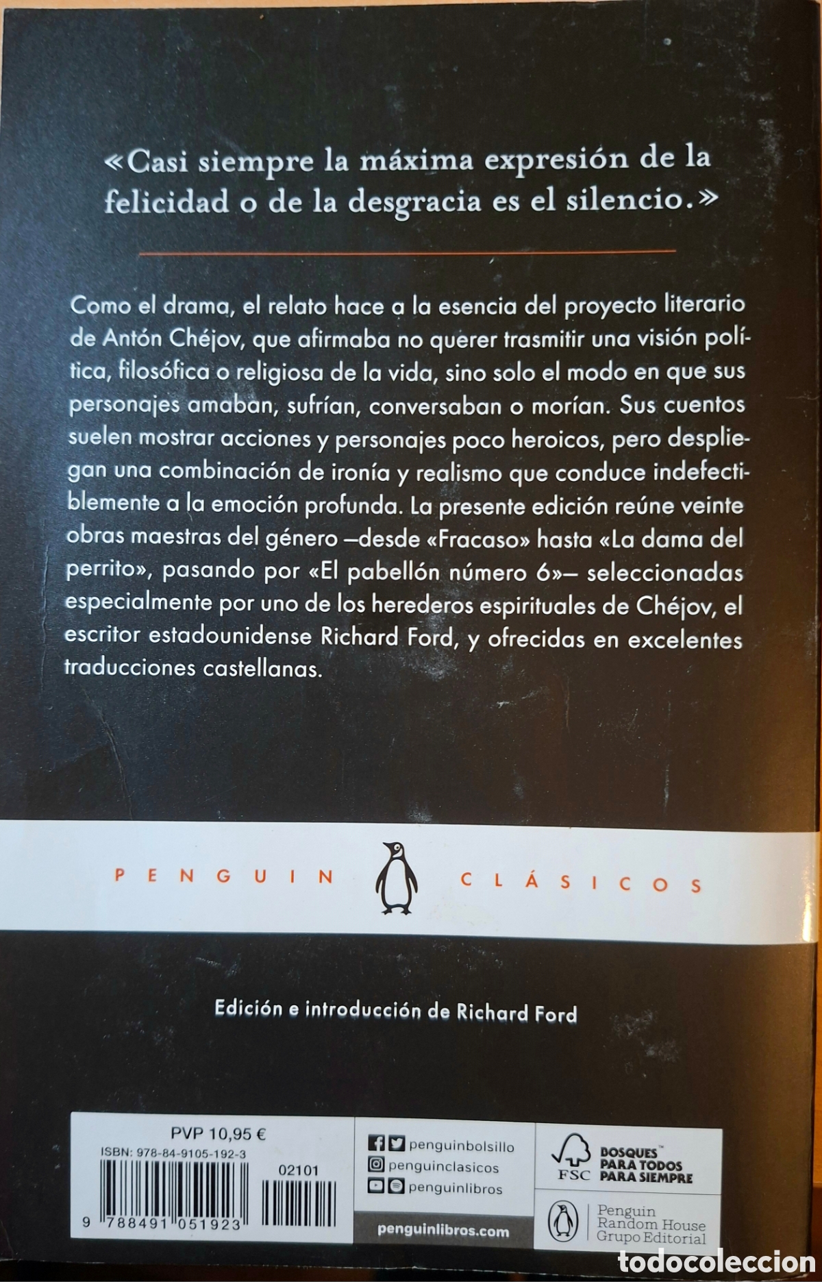 Libros de segunda mano: CH&Eacute;JOV, A., CUENTOS IMPRESCINDIBLES, Penguin - Foto 2