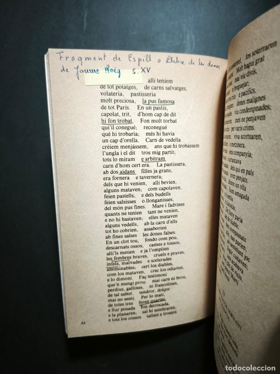 Libros de segunda mano: Espill o llibre de les dones - Jaume Roig - Foto 2