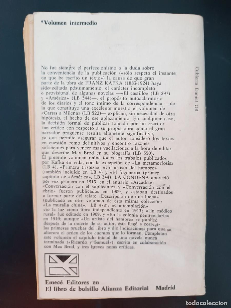 Libros de segunda mano: La condena Franz Kafka - Foto 2