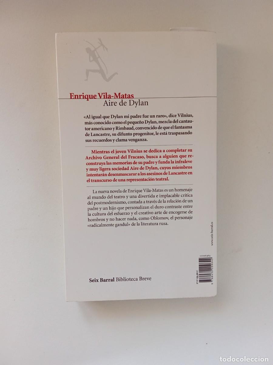 Libros de segunda mano: Enrique Vila-Matas. Aire de Dylan - Foto 3