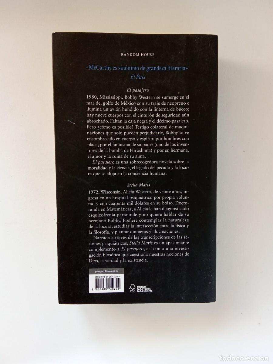 Libros de segunda mano: Cormac McCarthy. El pasajero. Stella Maris - Foto 3