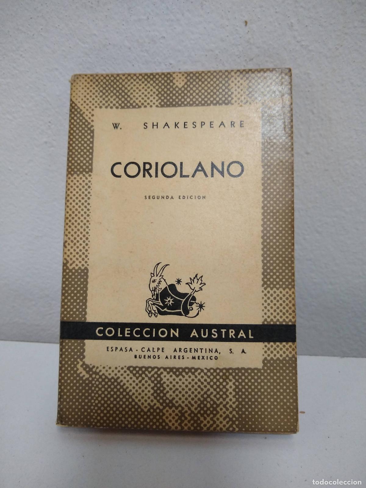Libros de segunda mano: Coriolano - W Shakespeare