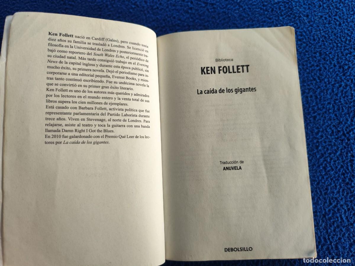 Libros de segunda mano: La Ca&iacute;da de los Gigantes Ken Follet Random House 2012 - Foto 4