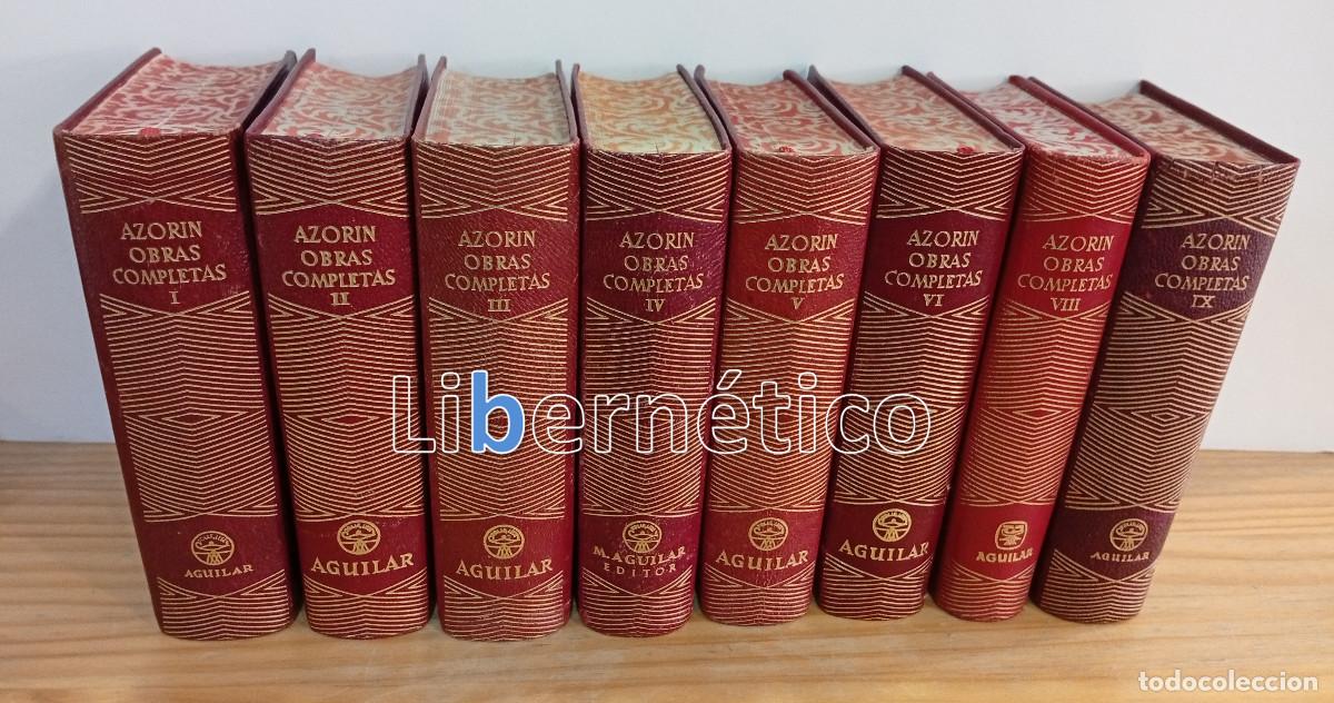 Libros de segunda mano: Azor&iacute;n Obras Completas. Aguilar 8 tomos Colecci&oacute;n Joya