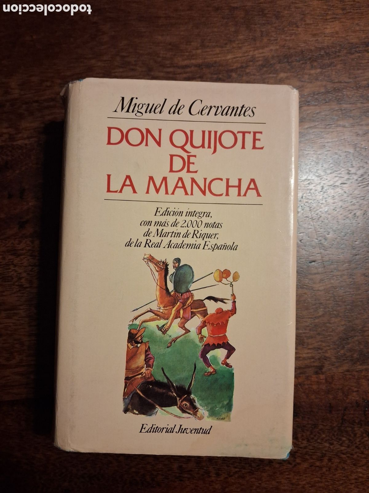 Libros de segunda mano: Don Quijote de la Mancha, Miguel de Cervantes (edici&oacute;n Editorial Juventud)